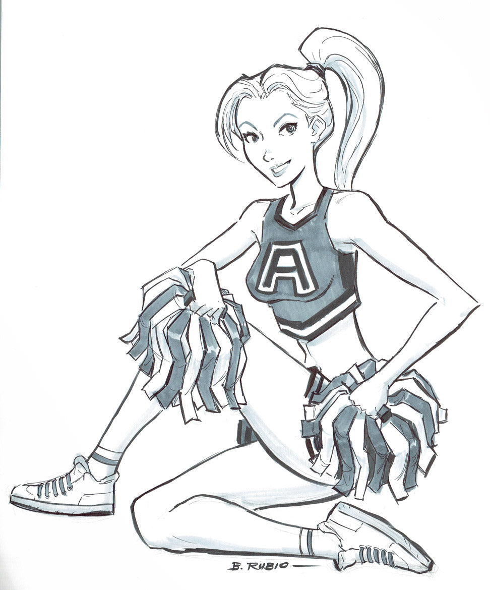 Cheerleader Drawing