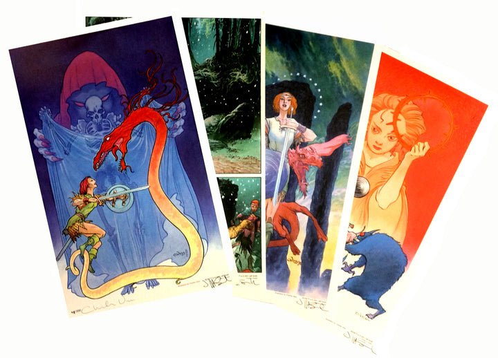Jeff Smith's Rose Set of 4 Signed & Numbered Prints