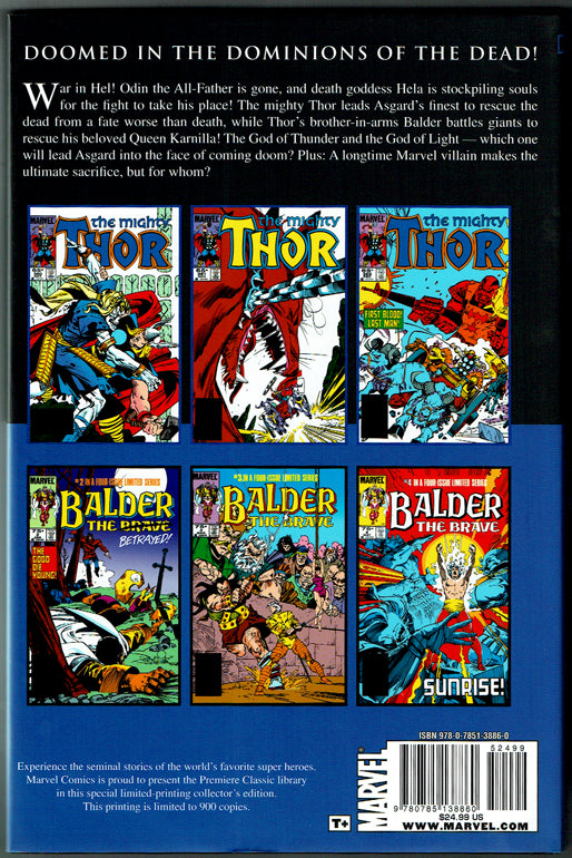 Marvel Premiere Classic Vol. 29 Thor: Balder the Brave - Ltd Direct Market Edition