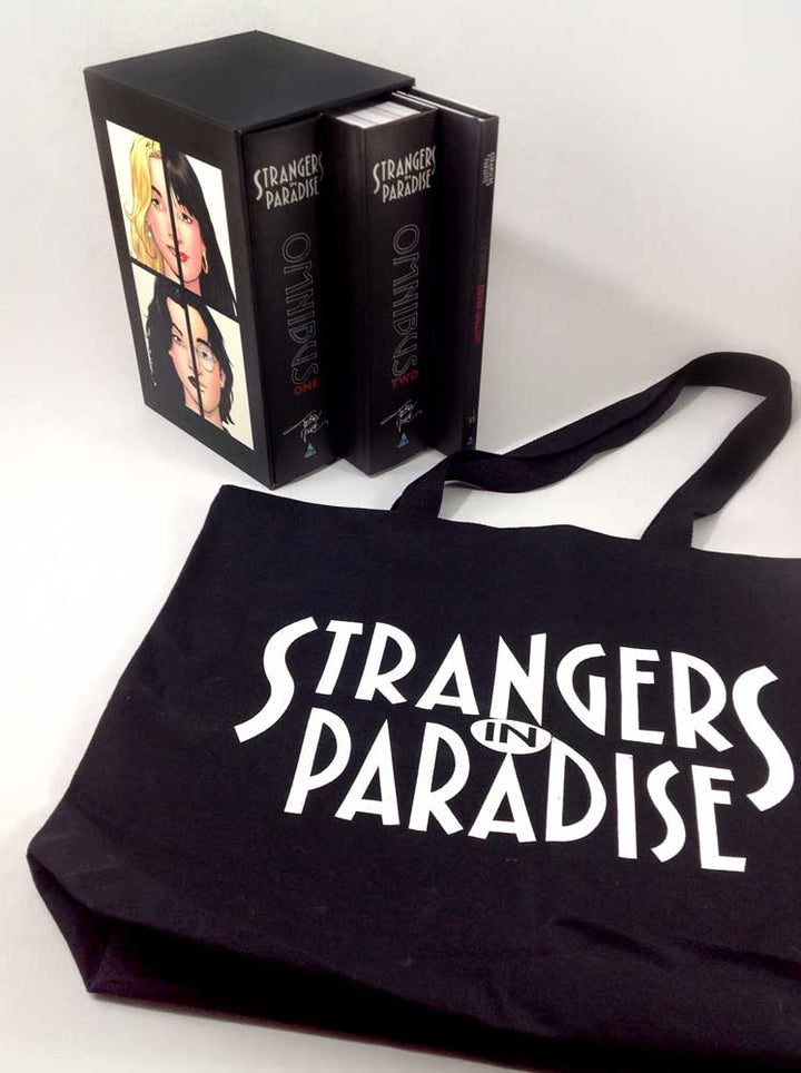 Strangers in Paradise Omnibus: 3-Volume Hardcover Slipcase Edition with Custom Book Bag