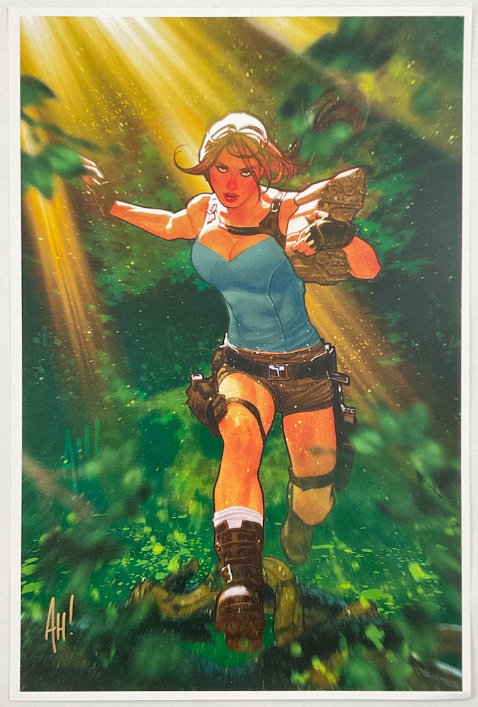 Lara Croft, Tomb Raider - Signed Print