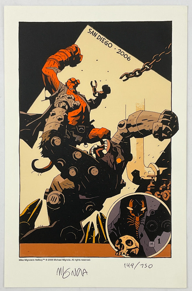 Hellboy San Diego 2006 Signed & Numbered Print