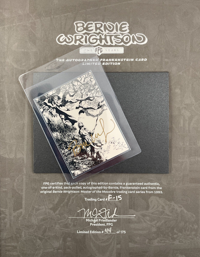 Bernie Wrightson: The FPG Years - The Autographed Frankenstein Card Li Stuart Ng Books Bernie Wrightson: The FPG Years - The Autographed Frankenstein Card Li Stuart Ng Books