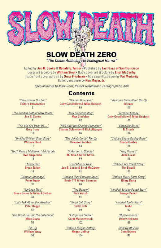 Slow Death Zero: The Comix Anthology of Ecological Horror