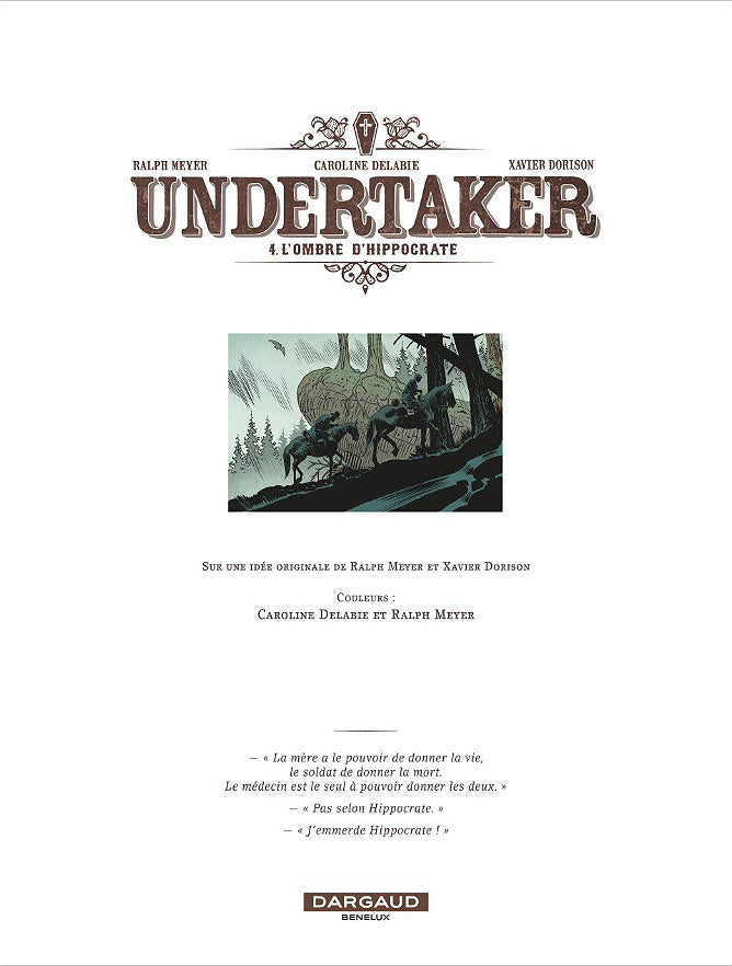 Undertaker Tome 4 - l'Ombre d'Hippocrate