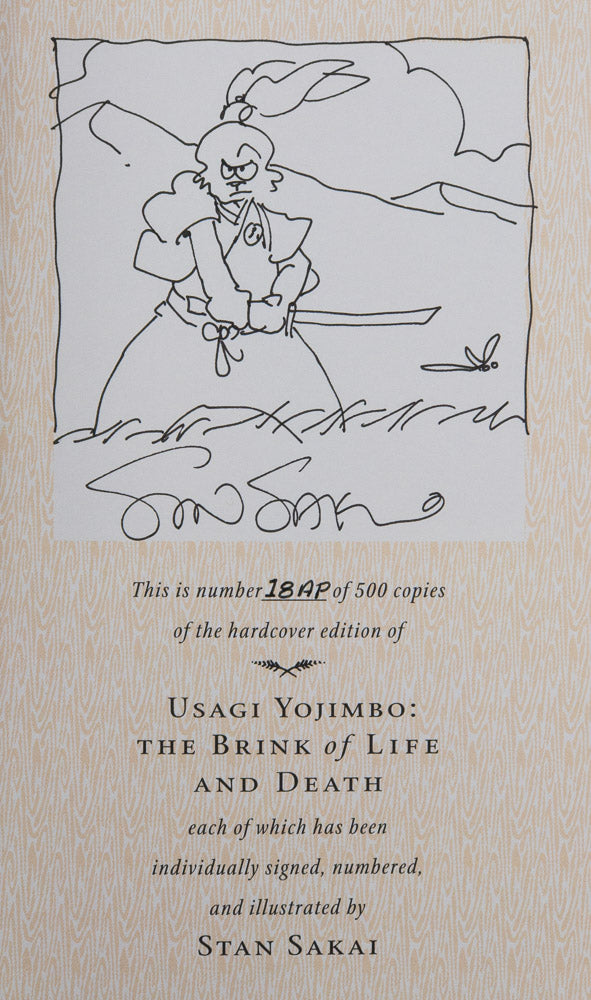 Usagi Yojimbo Book 10: The Brink of Life and Death - Limited S&N