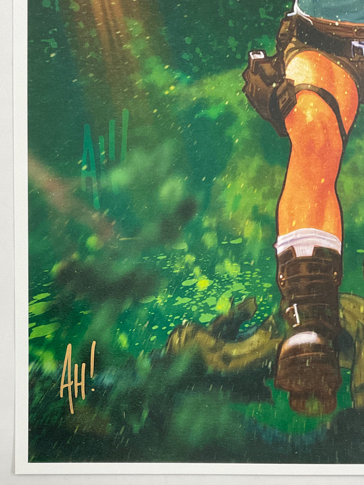 Lara Croft, Tomb Raider - Signed Print