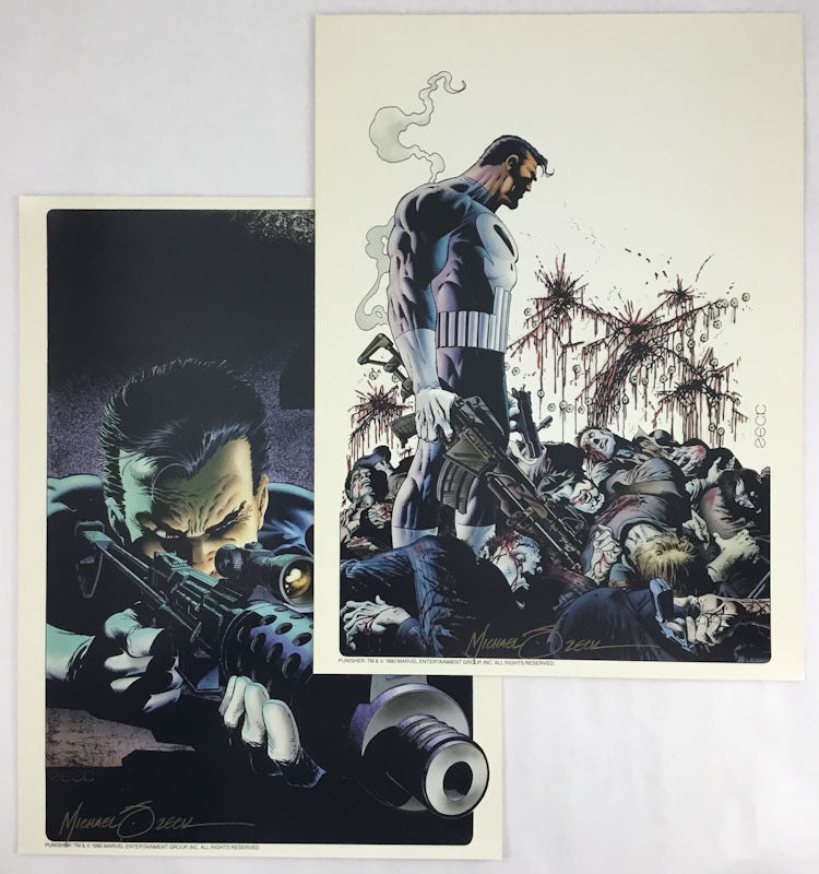 The Punisher Portfolio One by Mike Zeck - Signed Seven Times