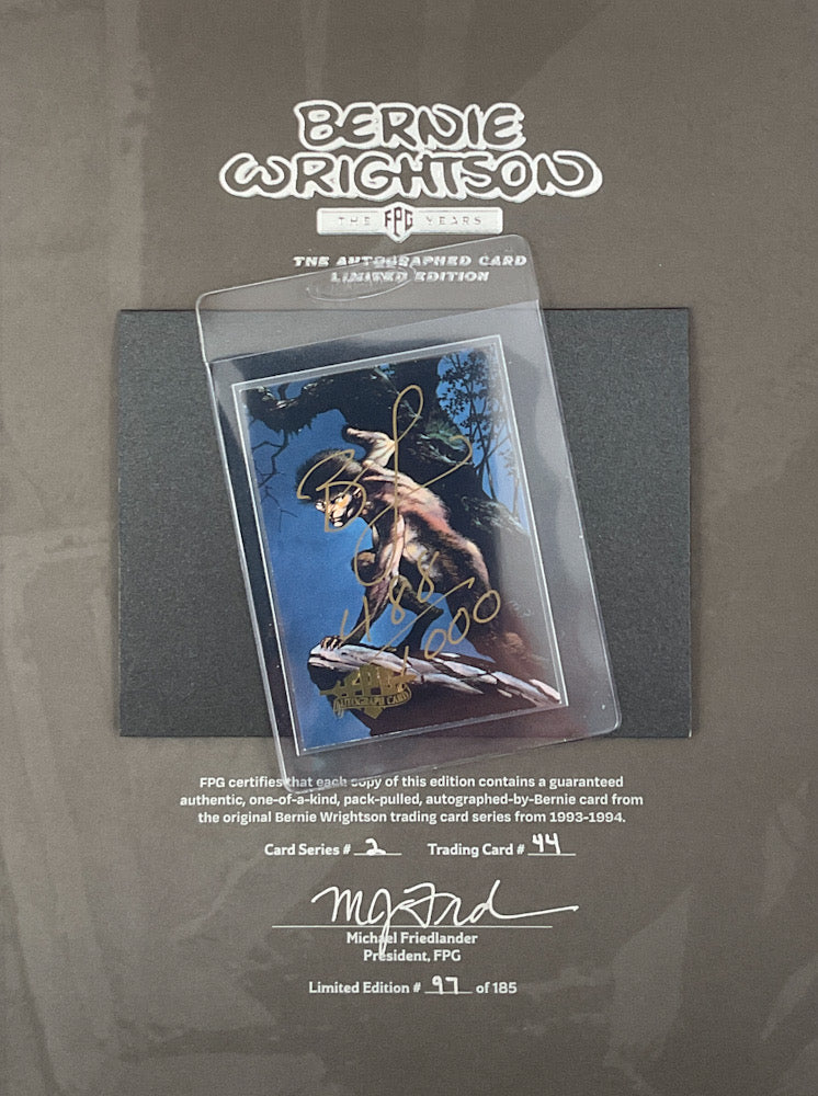 Bernie Wrightson: The FPG Years - The Autographed Card Limited Edition Bernie Wrightson: The FPG Years - The Autographed Card Limited Edition
