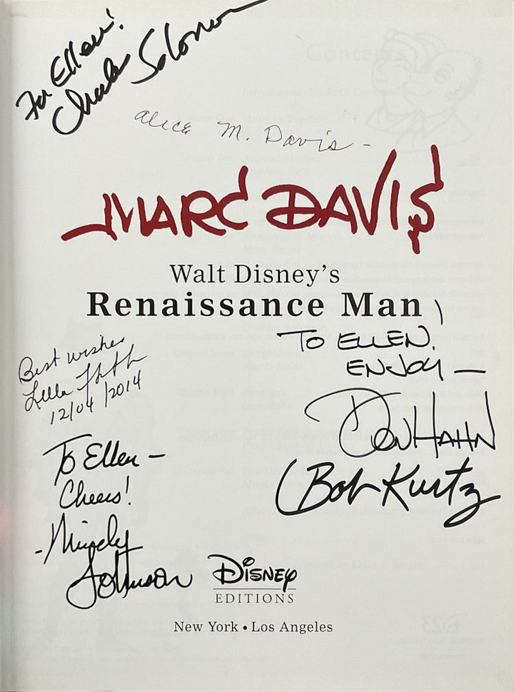 Marc Davis: Walt Disney's Renaissance Man - Signed by Alice M. Davis and Five Contributors