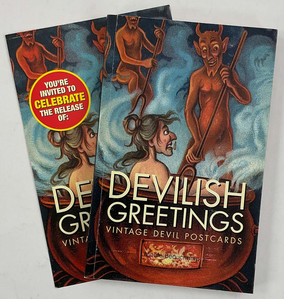 Devilish Greetings: Krampus Vintage Devil Postcards - with an Invitation