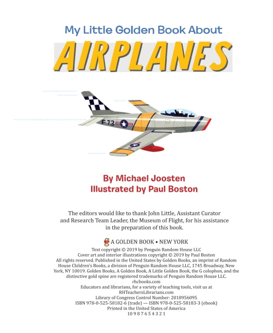 My Little Golden Book About Airplanes
