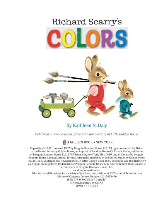 Richard Scarry's Colors Little Golden Book