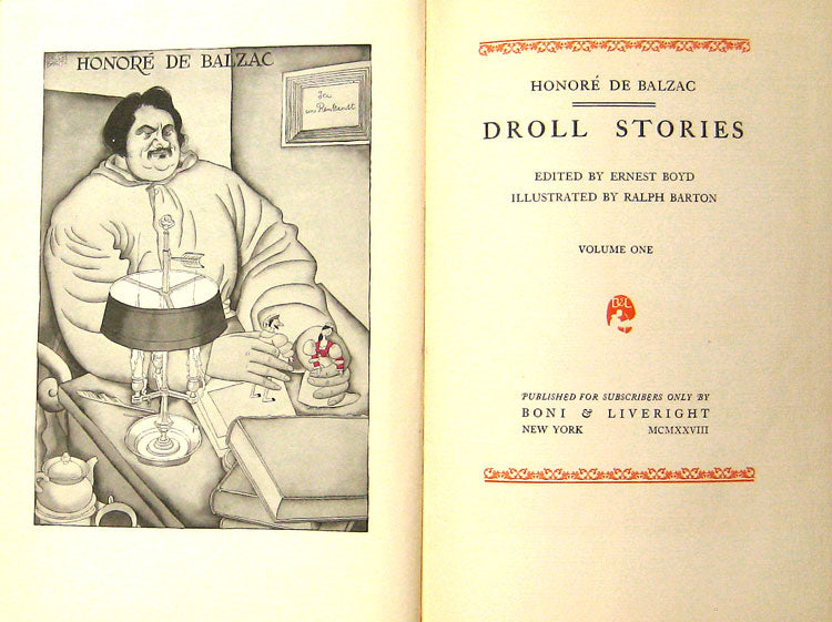 Droll Stories By Balzac (2 Volumes) (Signed By The Publishers & Numbered)