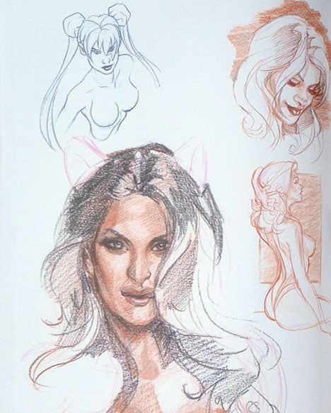 Bombshells: A Terry Dodson Sketchbook Collection - Inscribed with a Sketch