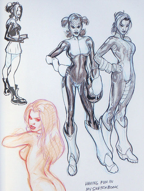Bombshells: A Terry Dodson Sketchbook Collection - Inscribed with a Sketch