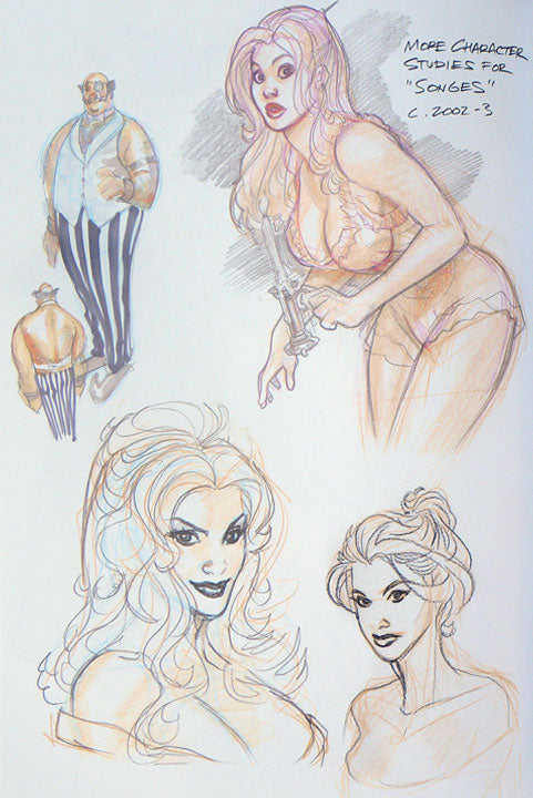 Bombshells: A Terry Dodson Sketchbook Collection - Inscribed with a Sketch