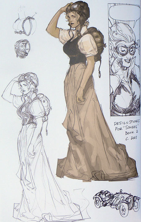 Bombshells: A Terry Dodson Sketchbook Collection - Inscribed with a Sketch
