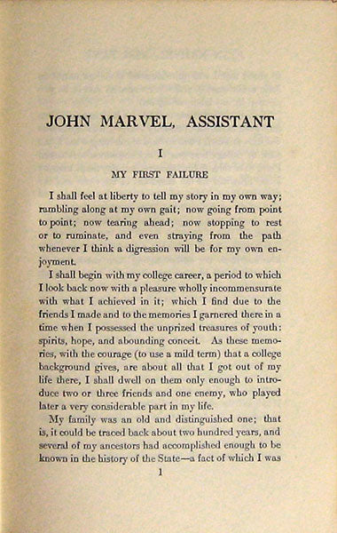 John Marvel, Assistant