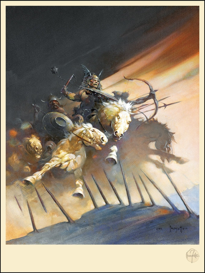 Frank Frazetta: Worlds - The Huns Print - Limited Edition