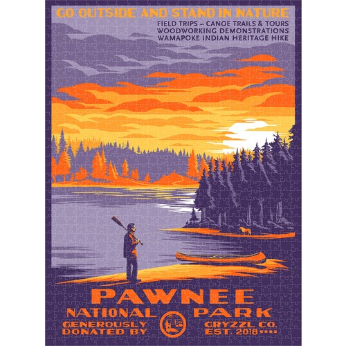 Pawnee National Park (Variant) Jigsaw Puzzle and Poster - Limited Edition