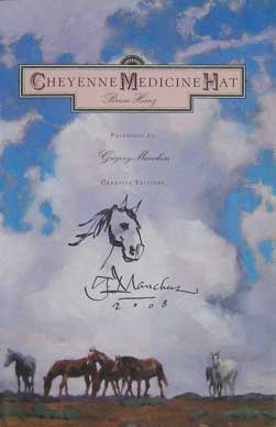 Cheyenne Medicine Hat - Signed with a Drawing