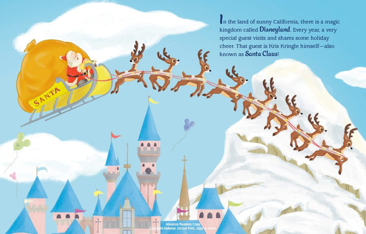 Santa Stops at Disneyland Little Golden Book - Signed First