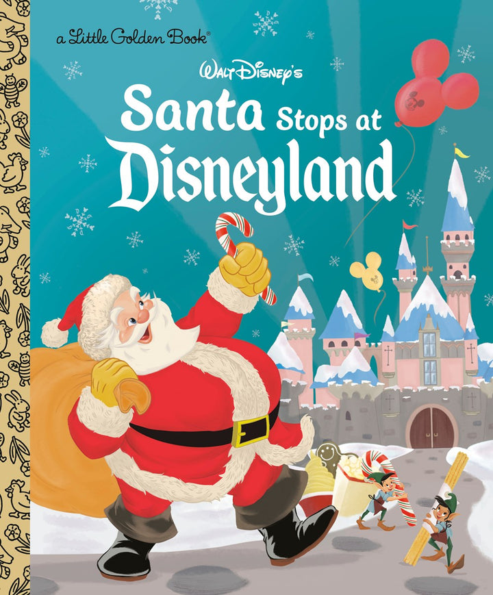 Santa Stops at Disneyland Little Golden Book - Signed First