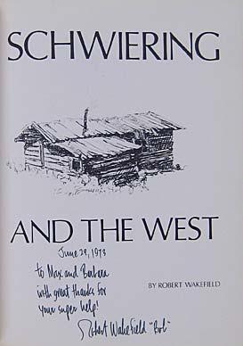 Schwiering And The West - Signed