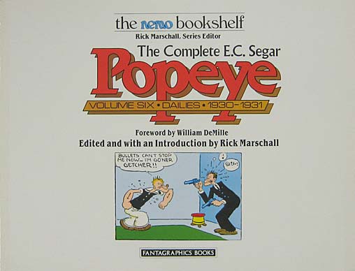 The Complete E.C. Segar Popeye - Vol. 6 - Dailies 1930-31